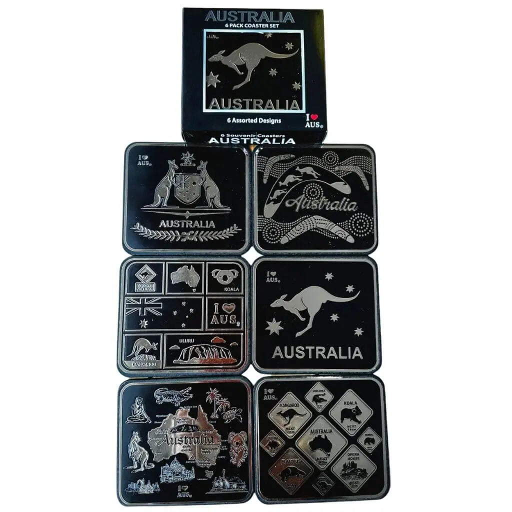 6pce Australiana Coaster Set