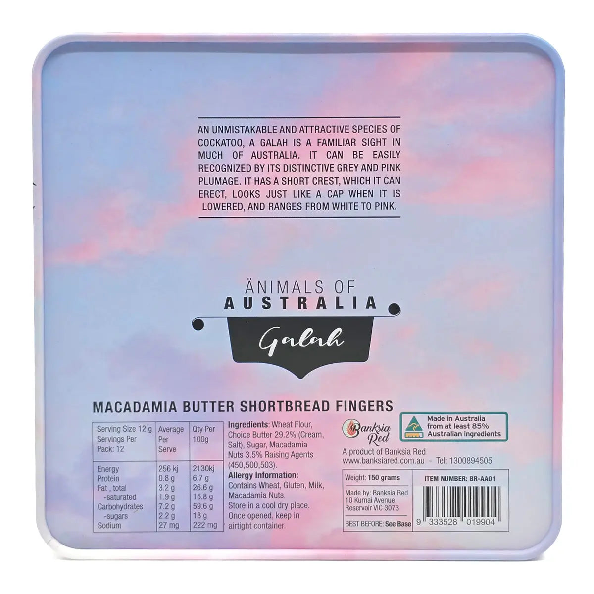 Galah Biscuit Tin - Allanson Souvenirs
