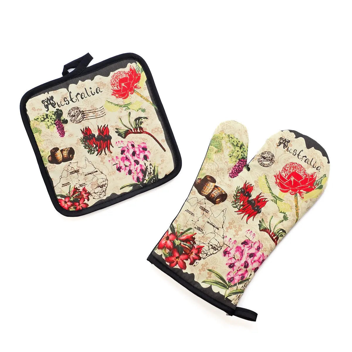 Birds and Flowers Apron Set - Allanson Souvenirs