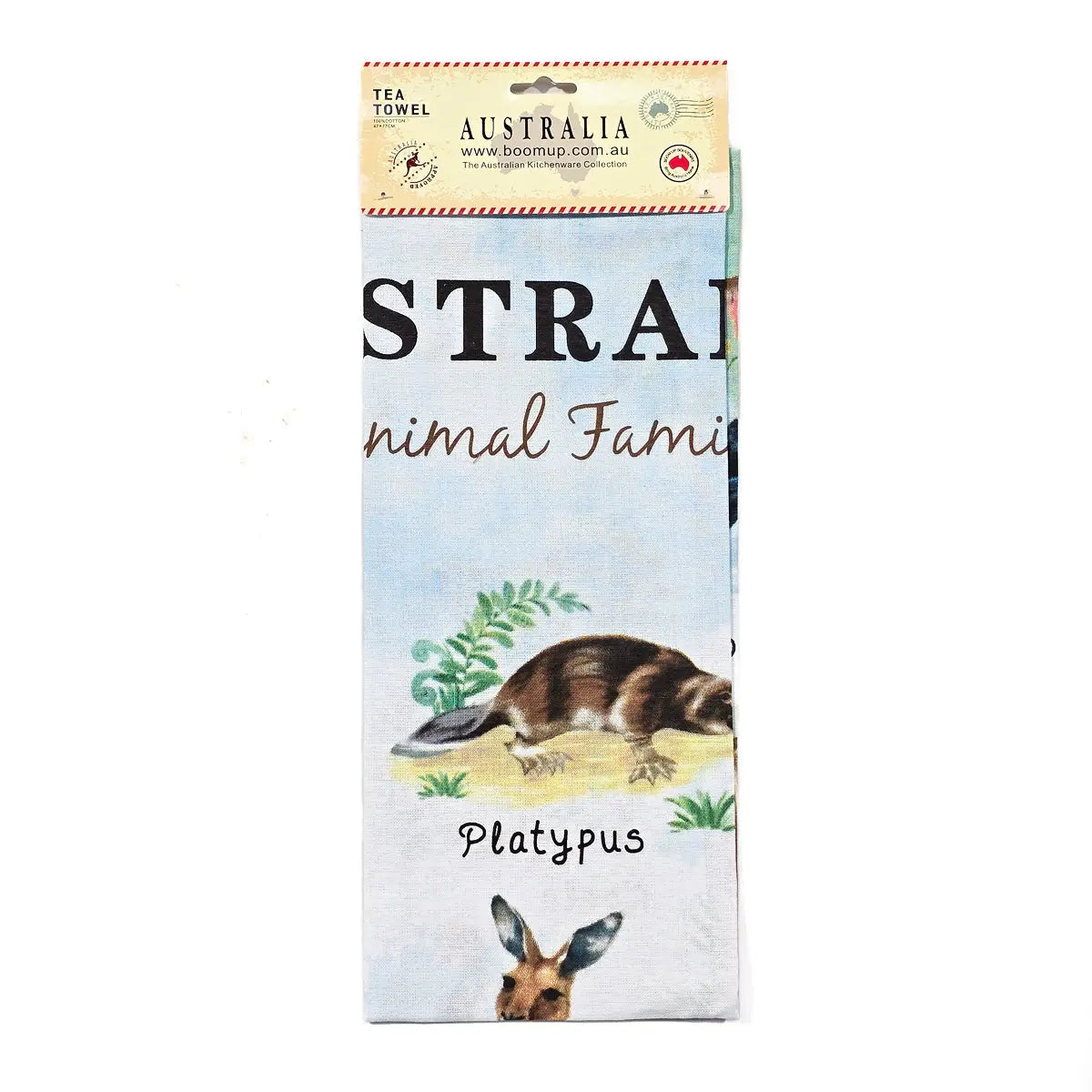 Blue Australian Wildlife Tea Towel - Allanson Souvenirs