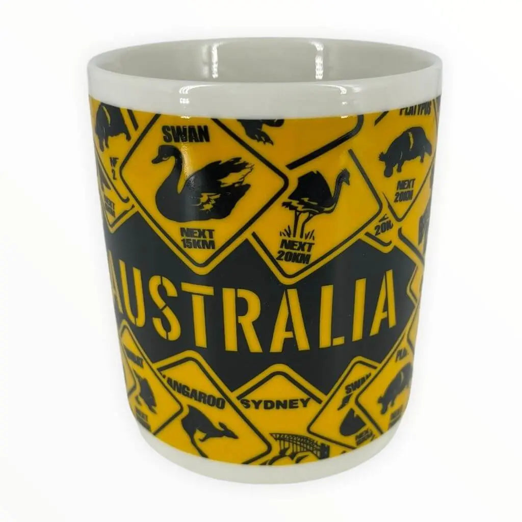 Australian Roadsign Coffee Mug Allanson Souvenirs