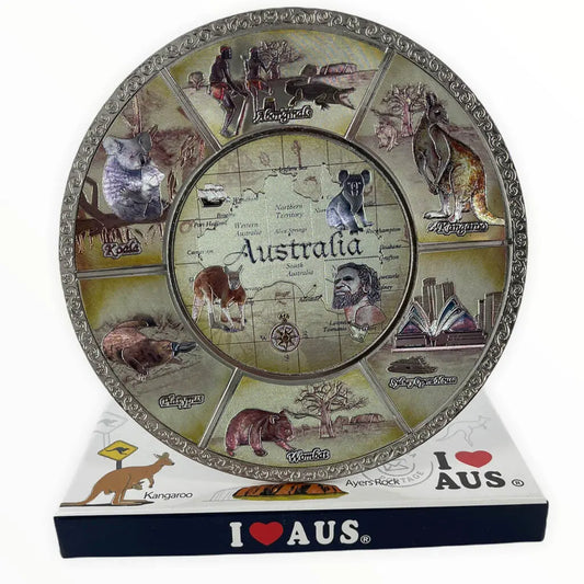 Iconic Australian Souvenir Display Plate Allanson Souvenirs