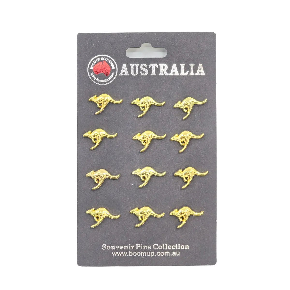 12-piece Gold Kangaroo Lapel Pins Allanson Souvenirs