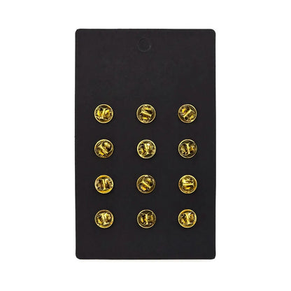 12-piece Gold Kangaroo Lapel Pins Back -Allanson Souvenirs