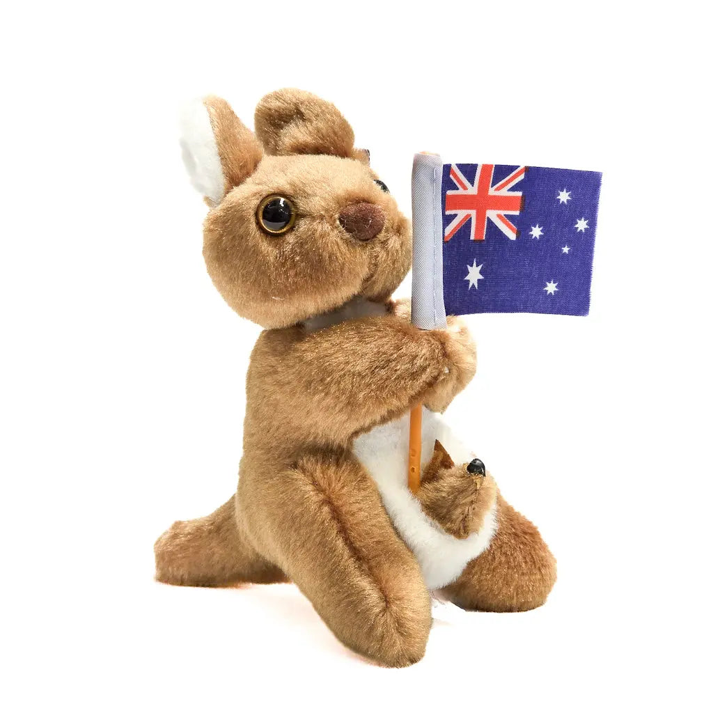 12cm Kangaroo with Australian Flag Allanson Souvenirs