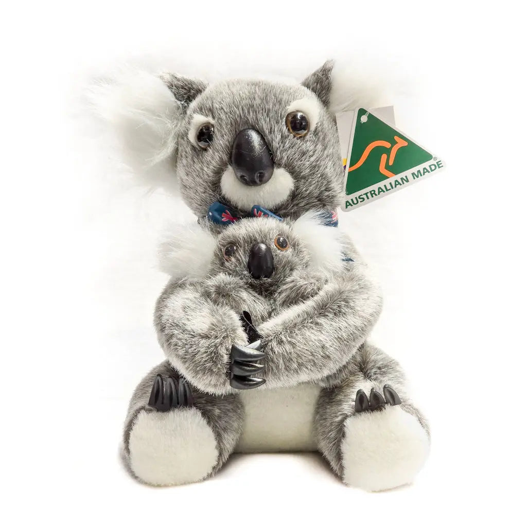 25cm Australian Made Koala with Baby Soft Toy Allanson Souvenirs