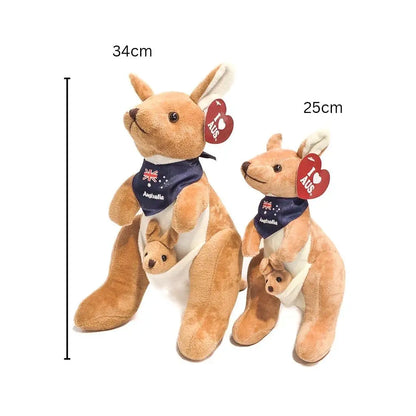 25cm Kangaroo with Australian Flag Scarf - Allanson Souvenirs