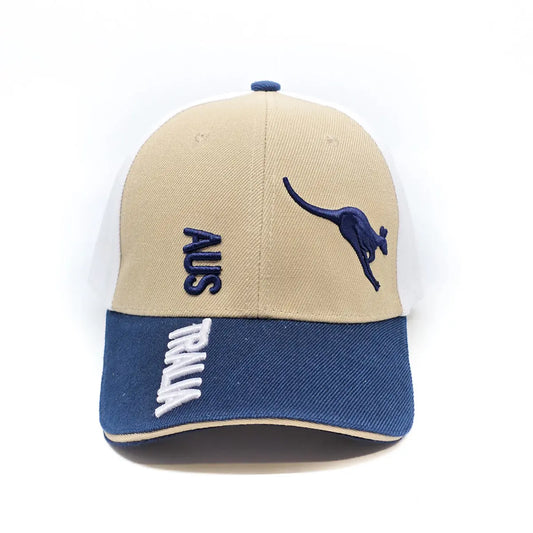 3 Coloured Kangaroo Baseball Cap Allanson Souvenirs