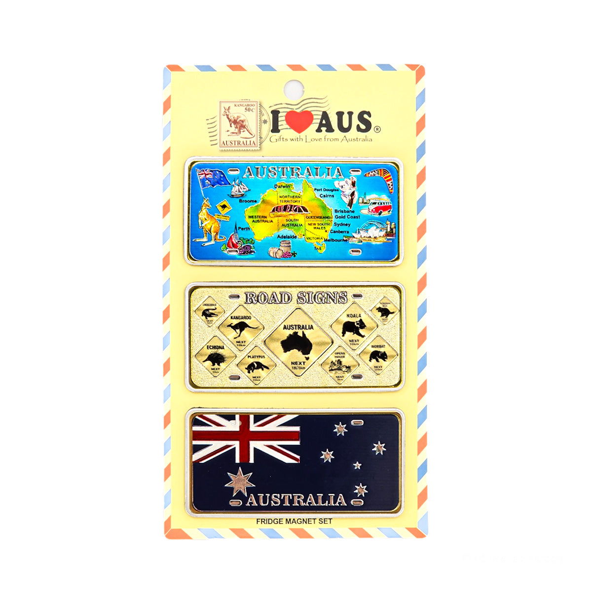 3-piece Australiana Magnet Pack Allanson Souvenirs