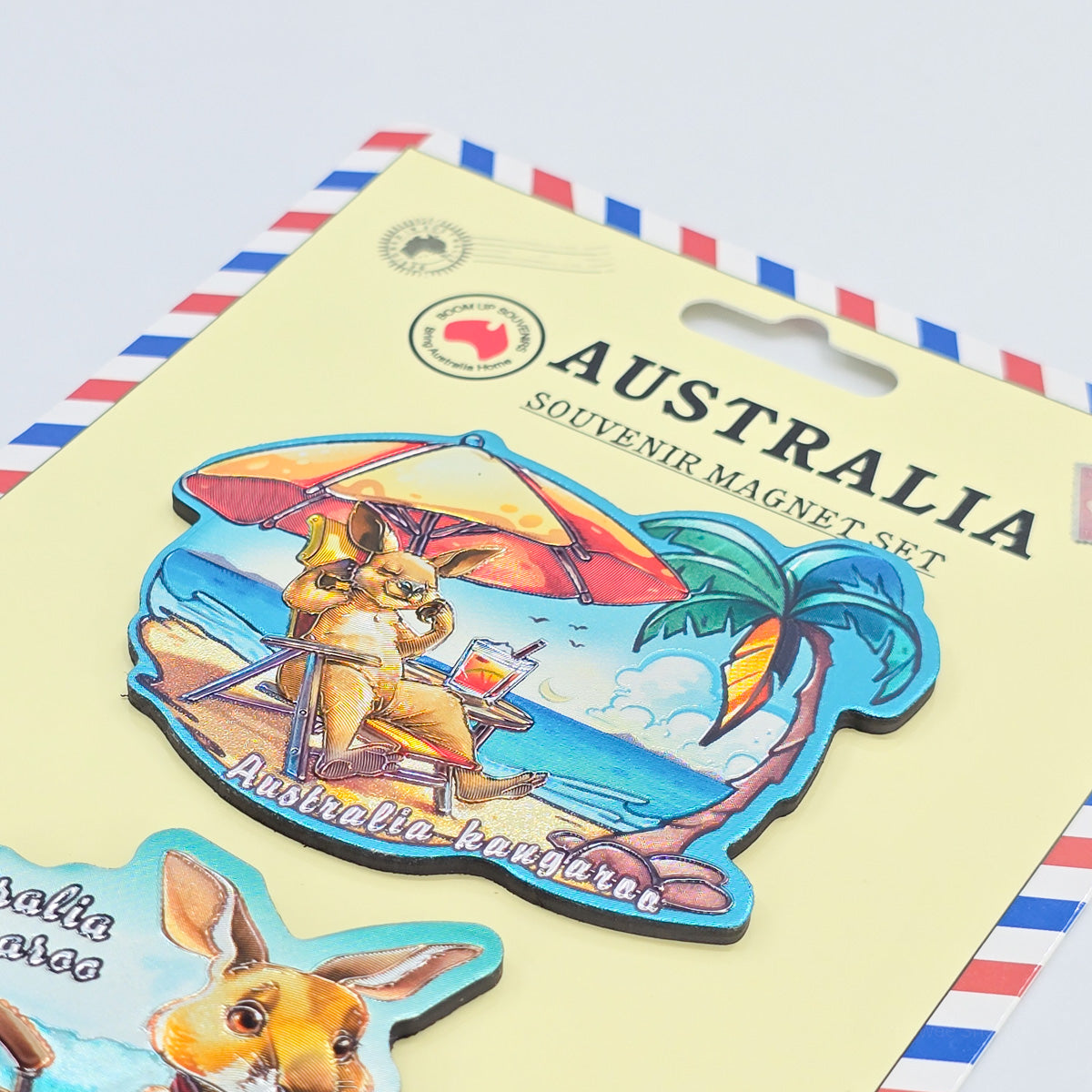 3-piece Kangaroo Holiday Magnet Pack - Allanson Souvenirs