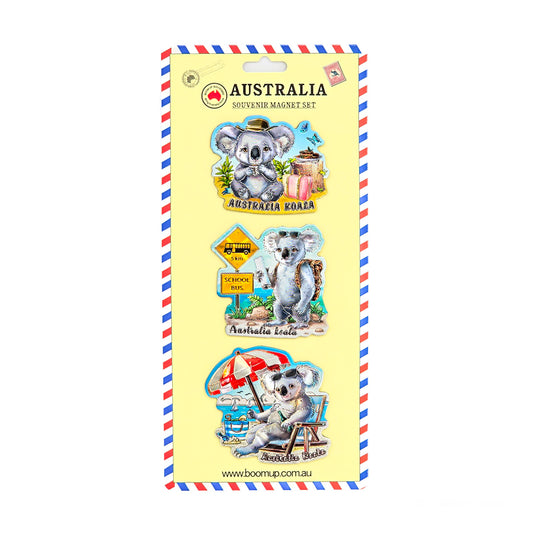 3-piece Koala Holiday Magnet Pack - Allanson Souvenirs