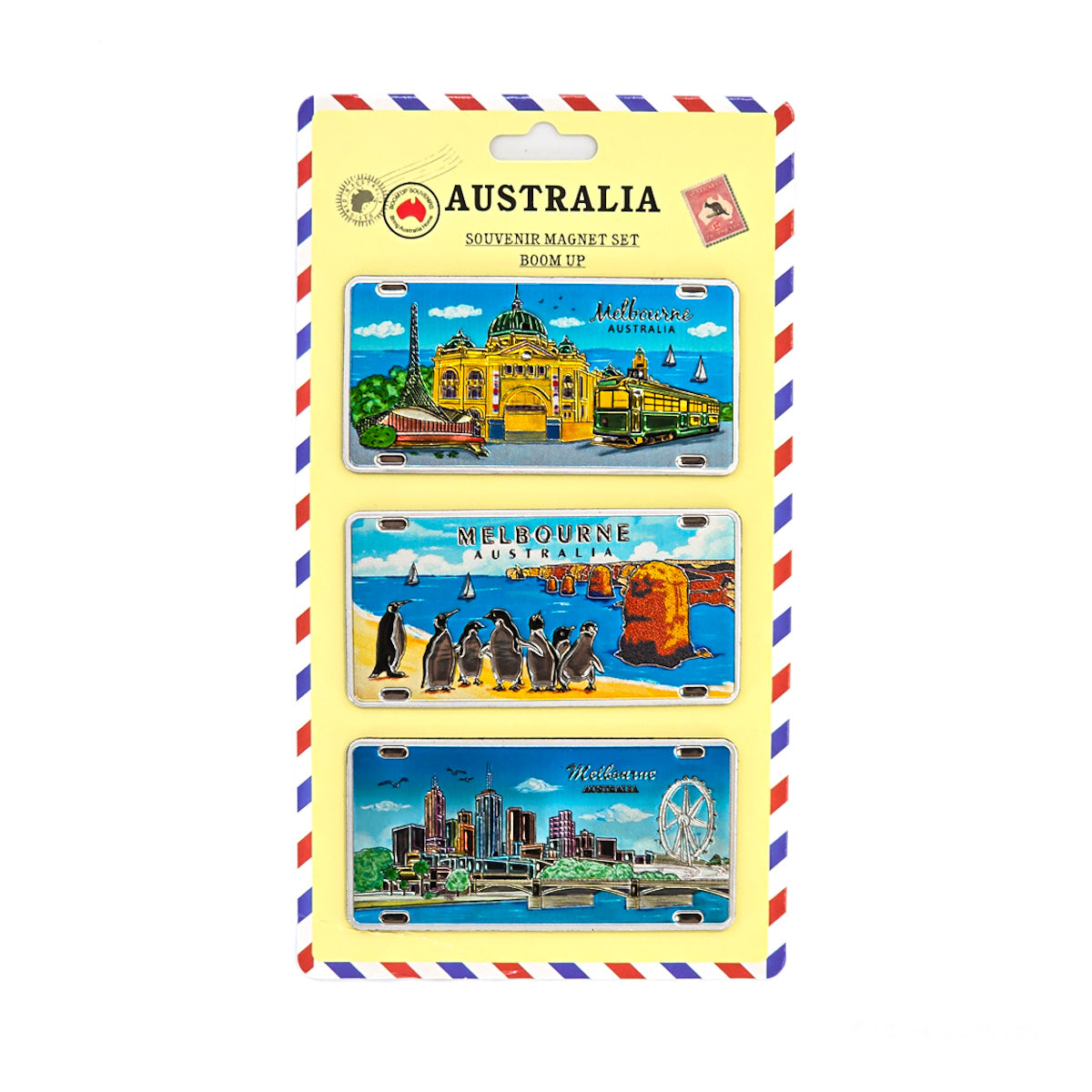 3-piece Melbourne Icons Magnet Pack Allanson Souenirs