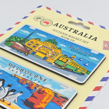 3-piece Melbourne Icons Magnet Pack Allanson Souenirs