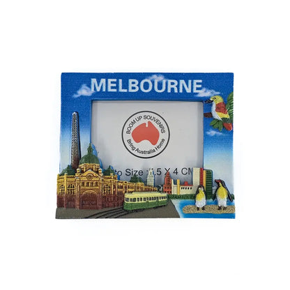 3D Melbourne Photo Fram Magnet Allanson Souvenirs