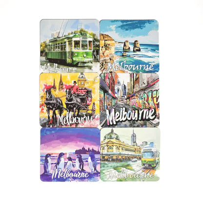 Artistic Melbourne Coaster Set Allanson Souvenirs