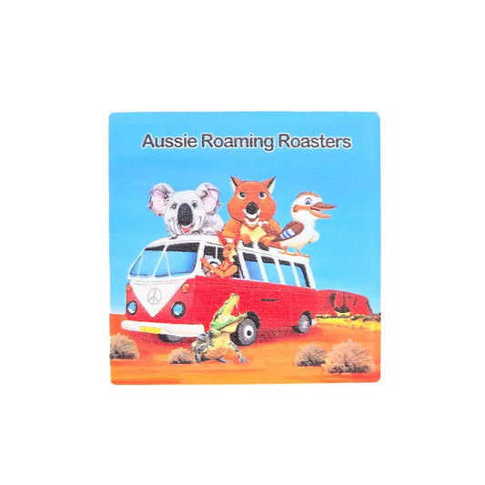 Aussie Roaming Roasters Tile Magnet Allanson Souvenirs