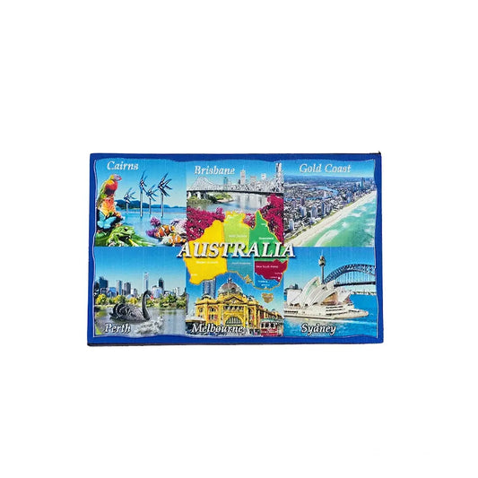 Australian Cities Metallic Magnet Allanson Souvenirs