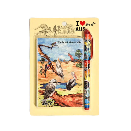 Birds of Australia Notepad and Pen Set  - Allanson Souvenirs