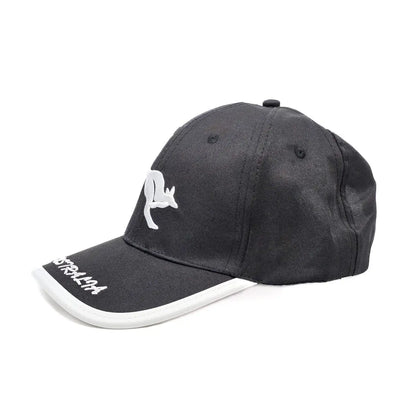 Black Kangaroo Lightweight Baseball Cap - Allanson Souvenirs