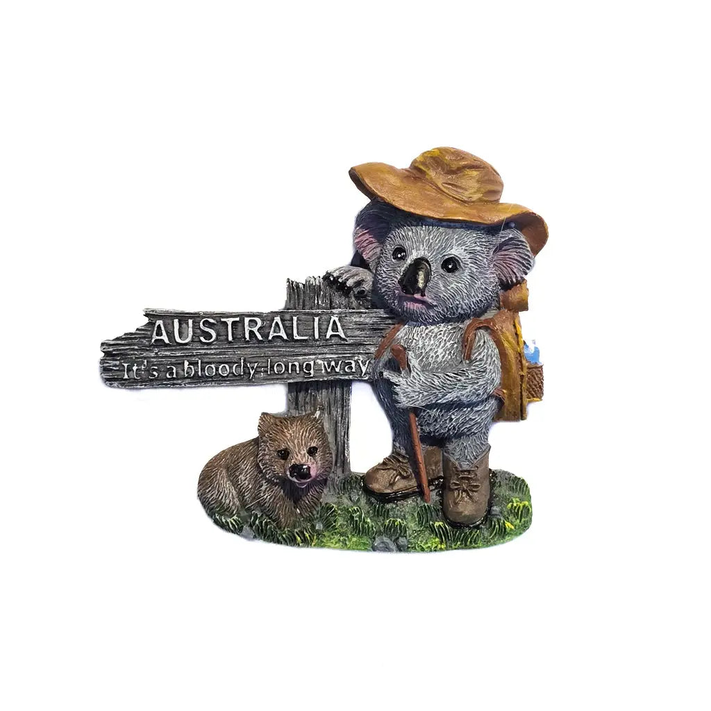 Bloody Long Way Koala Magnet Allanson Souvenirs