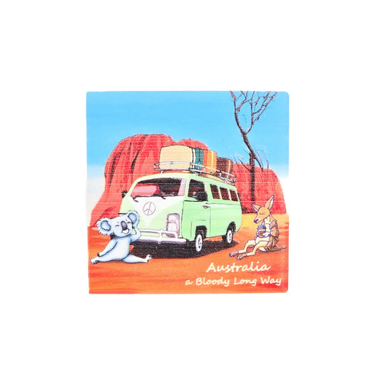 A Bloody Long Way Tile Magnet Allanson Souvenirs