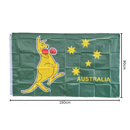 Boxing Kangaroo Flag - Allanson Souvenirs