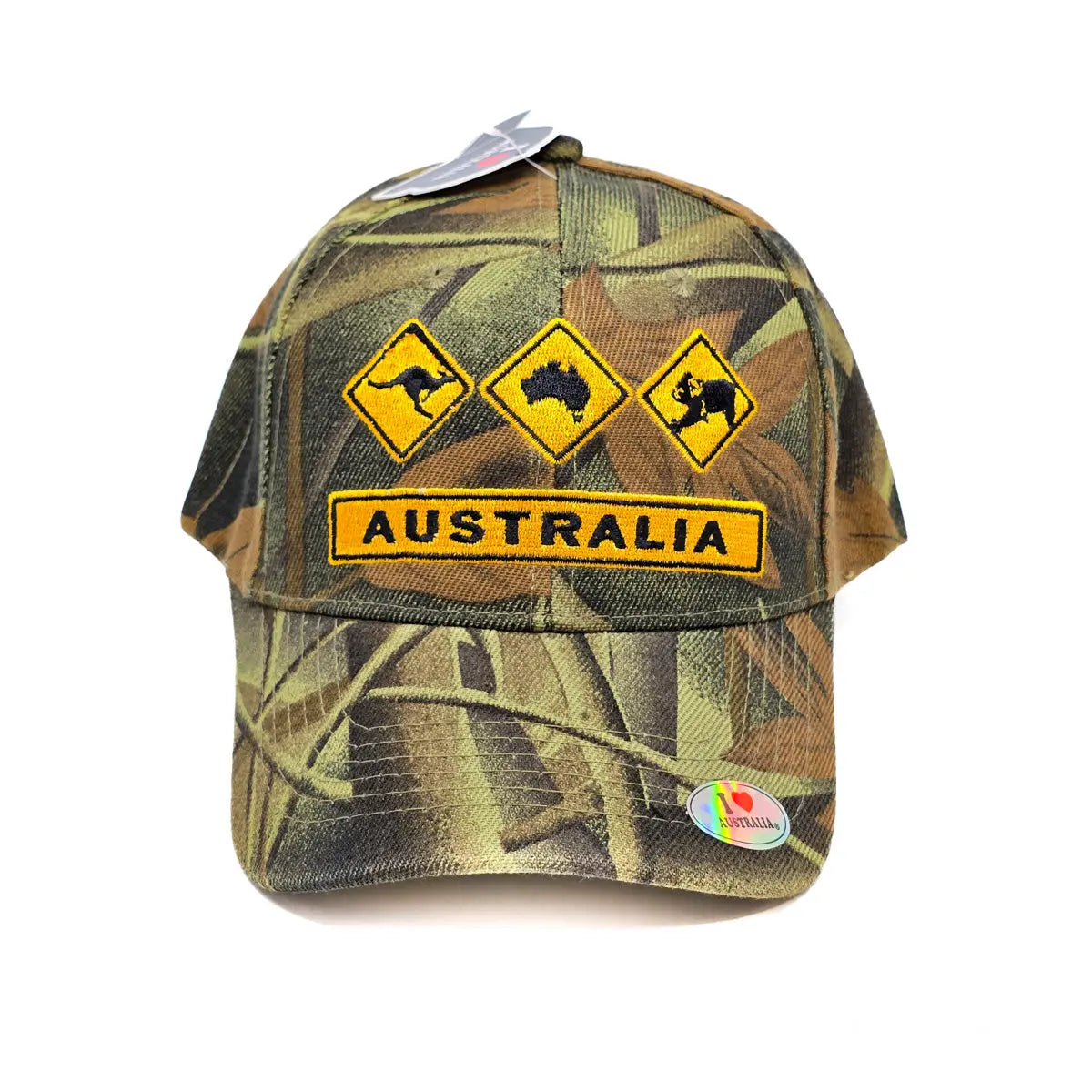 Camouflage Australia Road Sign Baseball Cap Allanson Souvenirs