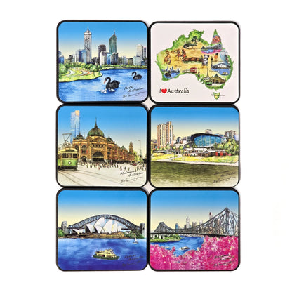 Captial Cities Cork Coasters Allanson Souvenirs