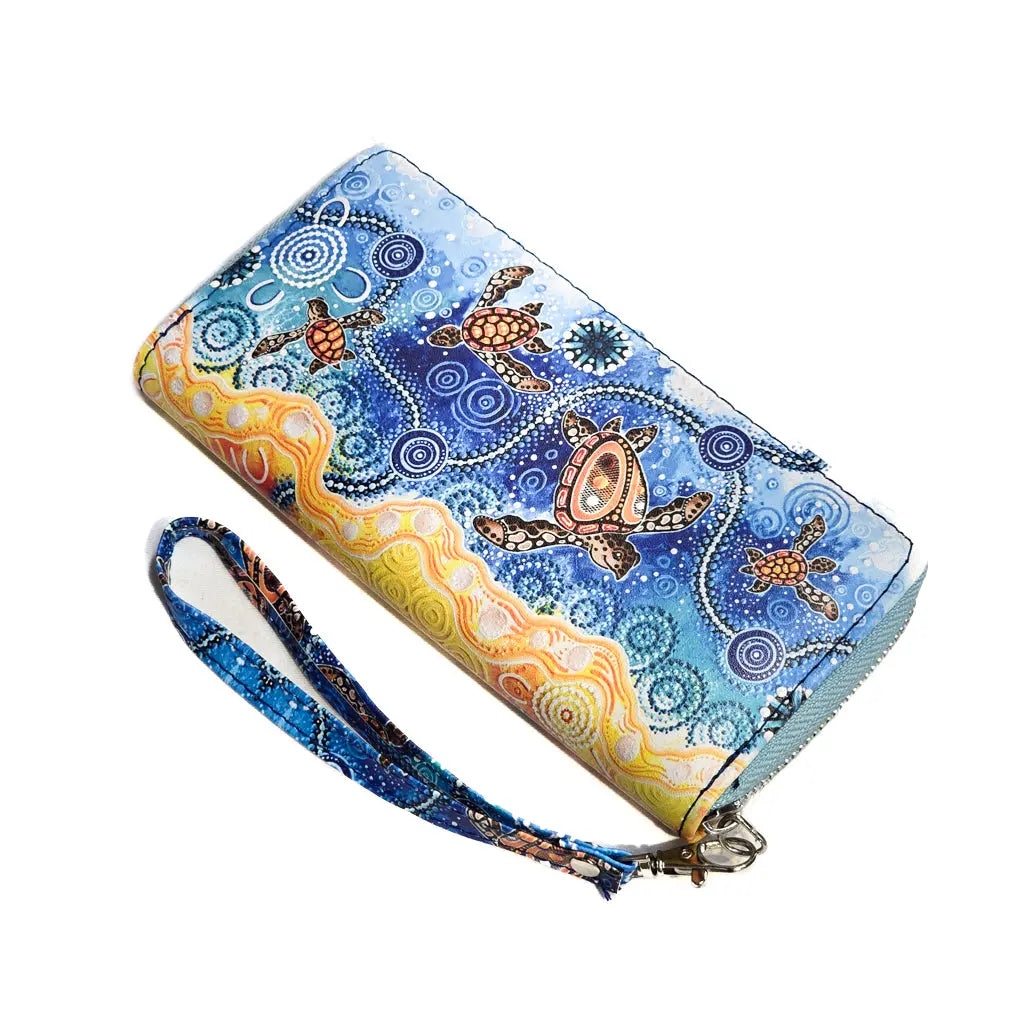 Chernee Turtles Zip Wrist Wallet Allanson Souvenirs