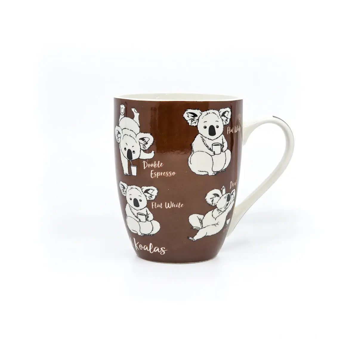 Chocolate Caffeinated Koala Coffee Mug Allanson Souvenirs