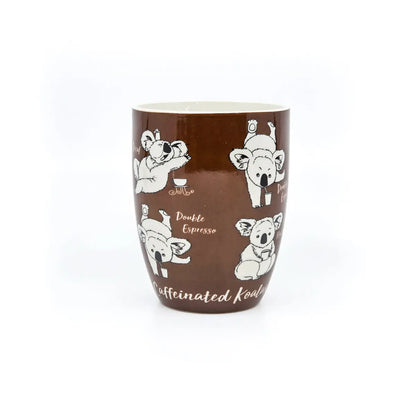 Chocolate Caffeinated Koala Coffee Mug Allanson Souvenirs