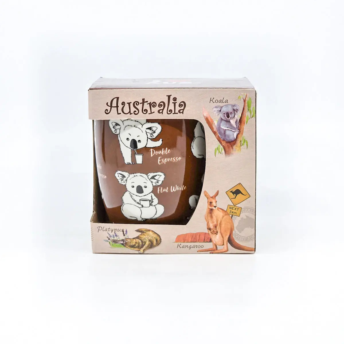 Chocolate Caffeinated Koala Coffee Mug Allanson Souvenirs