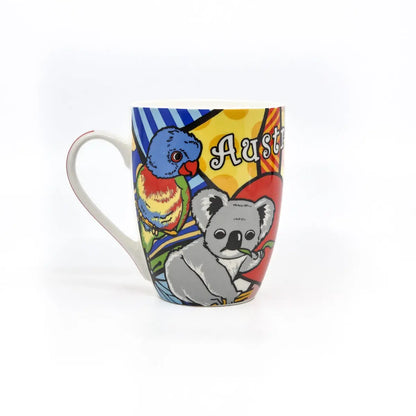 Colourful Aussie Animal Coffee Mug Allanson Souvenirs