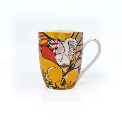 Colourful Aussie Animal Coffee Mug Allanson Souvenirs