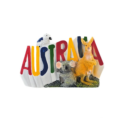 Colourful Australia Fridge Magnet Allanson Souvenirs