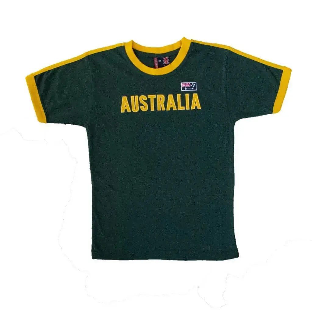 Gold Australia Stripe T-Shirt - Allanson Souvenirs