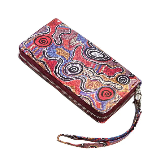 Dotted Waterholes Zip Wrist Wallet Allanson Souvenirs