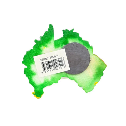 Green Australian Map Magnet Allanson Souvenirs