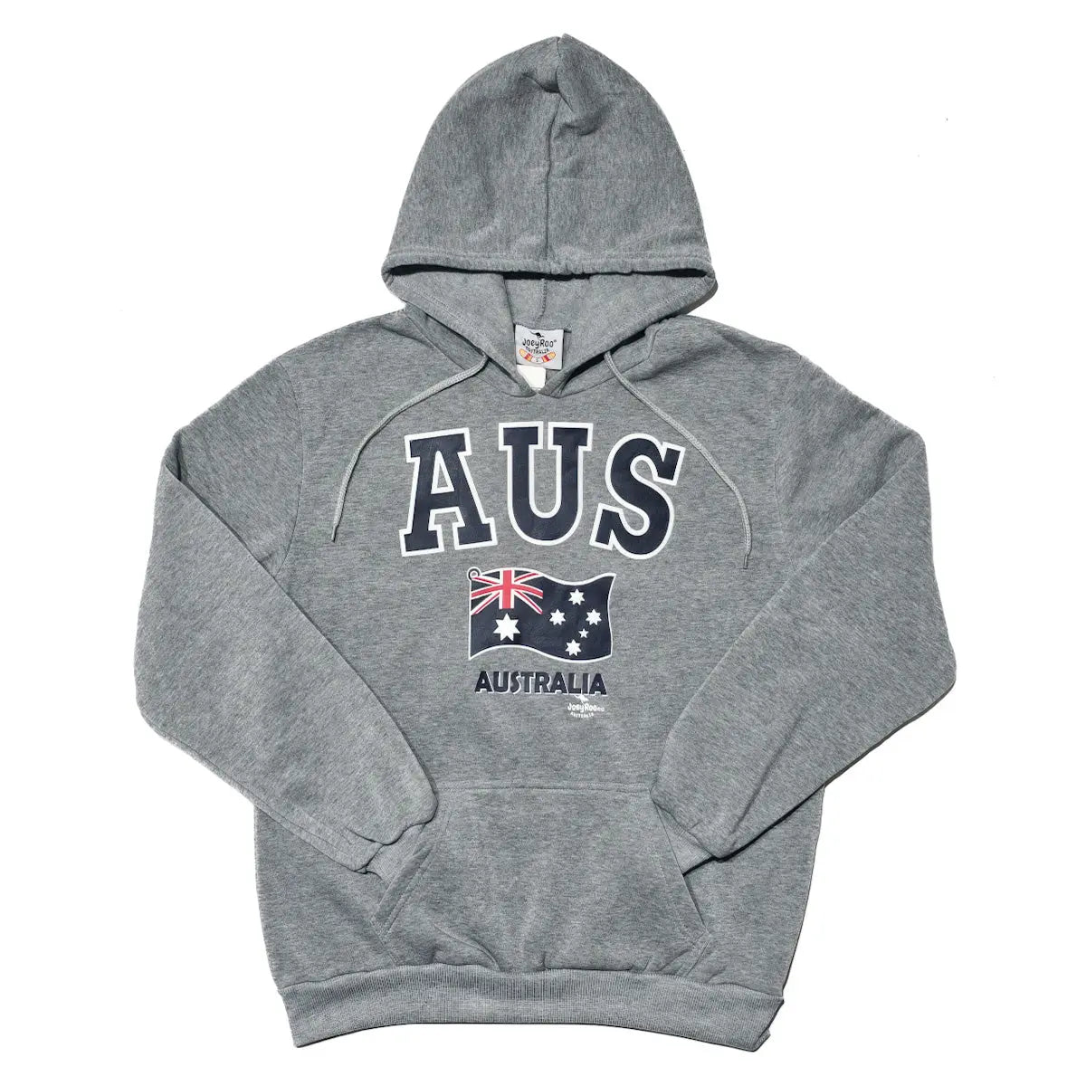 Grey AUS Souvenir Fleeced Hoodie - Allanson Souvenirs