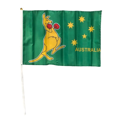 Hand-held Boxing Kangaroo Flag - Allanson Souvenirs