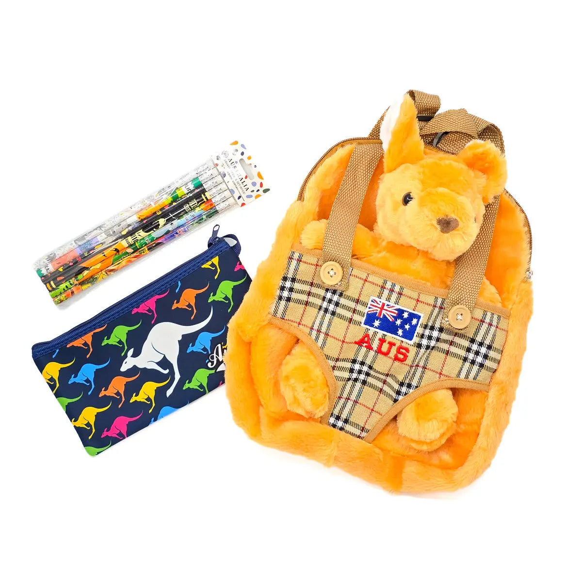 Kangaroo Backpack with Toy Gift Set - Allanson Souvenirs