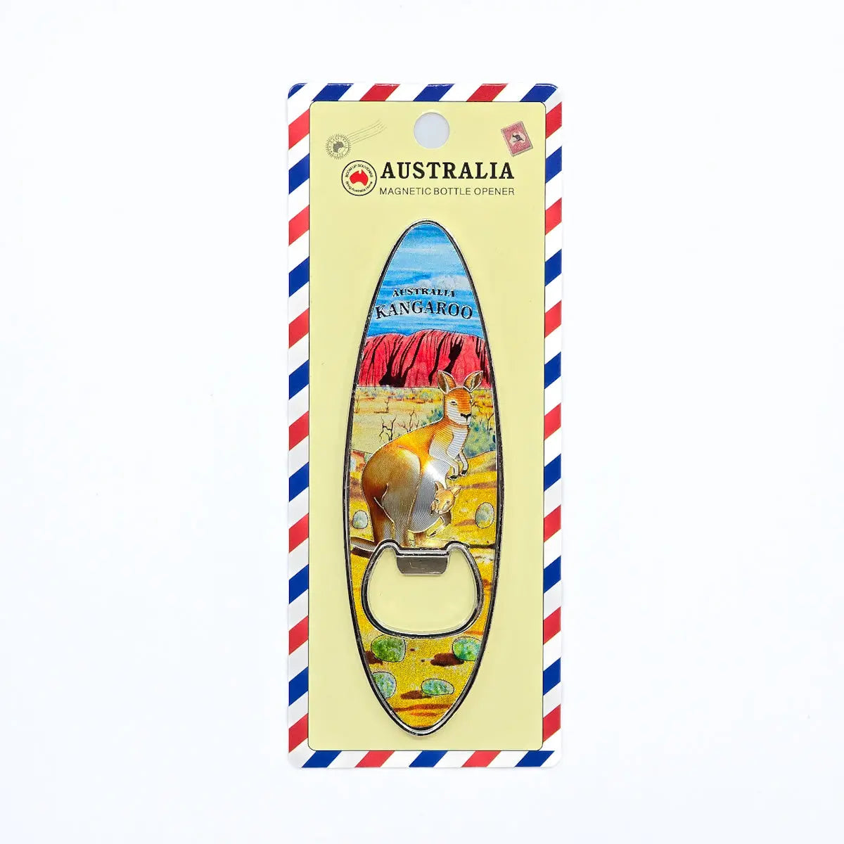 Kangaroo Surfboard Magnetic Bottle Opener - Allanson Souvenirs