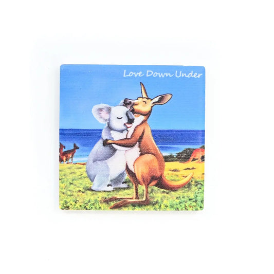 Love Down Under Tile Magnet Allanson Souvenirs