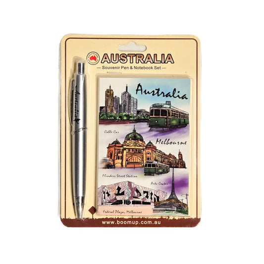 Melbourne Notepad and Pen Set - Allanson Souvenirs