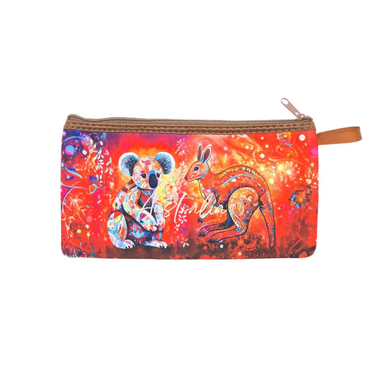 Mosaic Kangaroo and Koala Pencil Case - Allanson Souvenirs