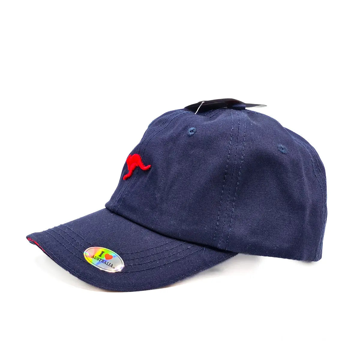 Navy Baseball Cap with Red Kangaroo Allanson Souvenirs