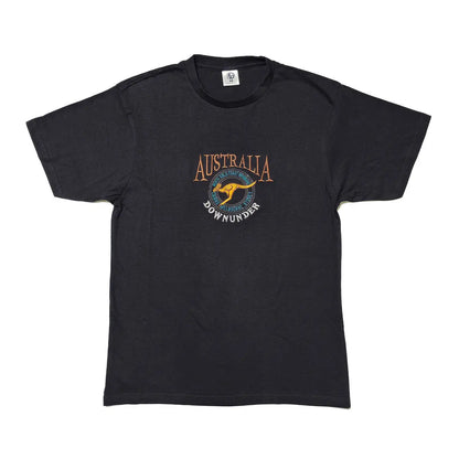 Navy Embroidered Australia Down Under T-Shirt - Allanson Souvenirs 