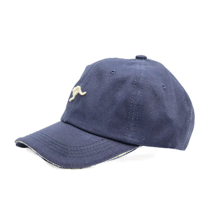 Navy Embroidered Kangaroo Baseball Cap - Allanson Souvenirs