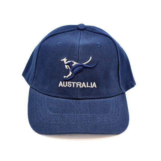Navy Kangaroo Baseball Cap - Allanson Souvenirs