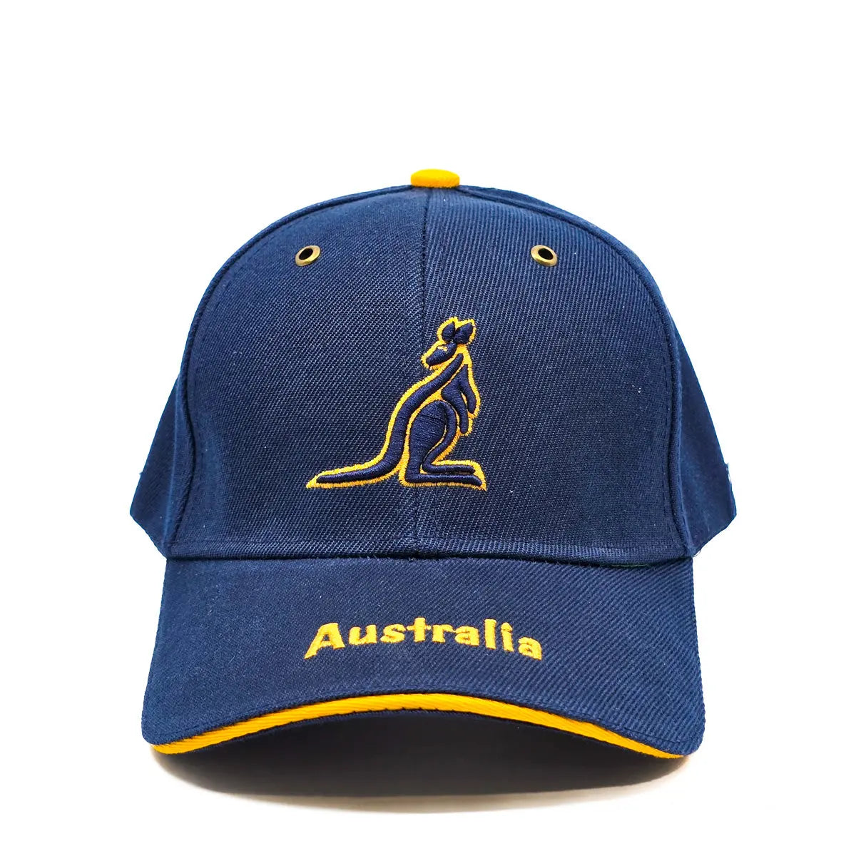 Navy and Gold Kangaroo Baseball Cap Allanson Souvenirs